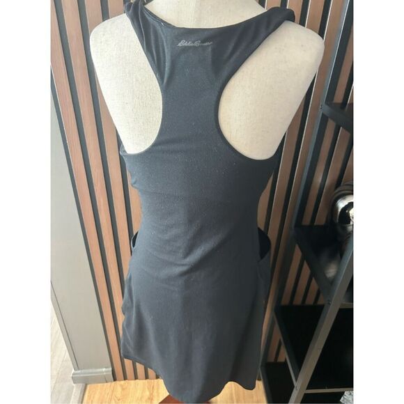 Eddie Bauer black active tennis dress skirt size extra small no shorts w pockets - Picture 5 of 6